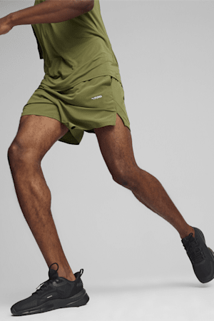 5" Men's Ultrabreathe Stretch Training Shorts, Olive Green, extralarge-GBR